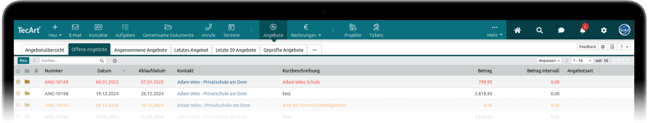 Angebote in TecArt