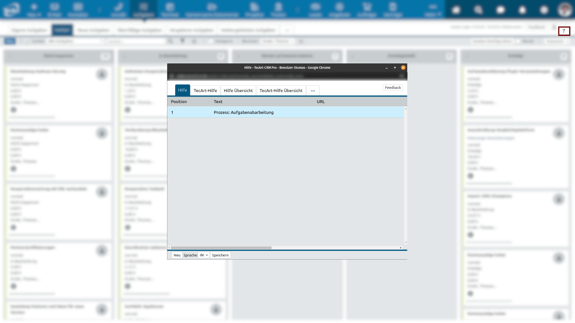 Benutzerdefinierte Hilfe