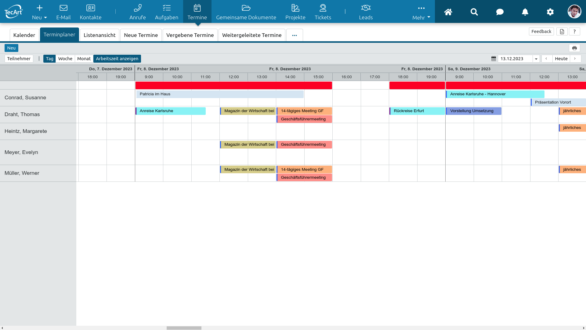 Terminplanung