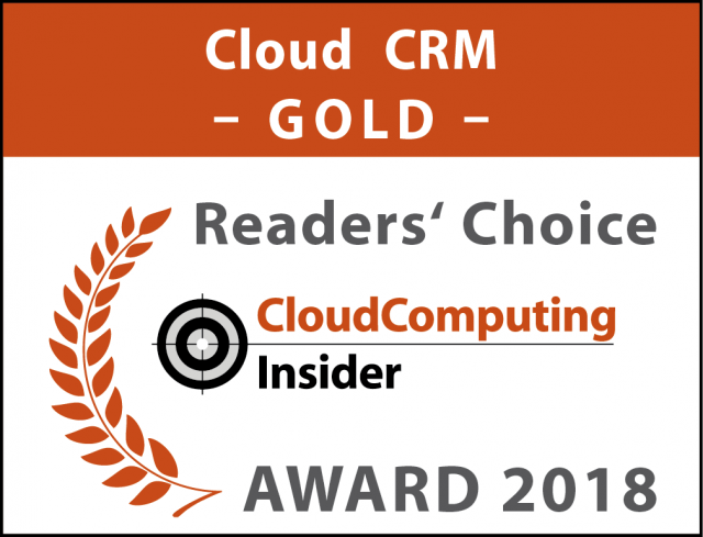 Cloudcomputing Insider Award Gold 2018 Cloud Crm Farbe Png