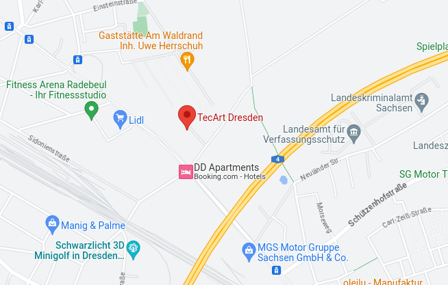 Anfahrt TecArt Dresden (Niederlassung)