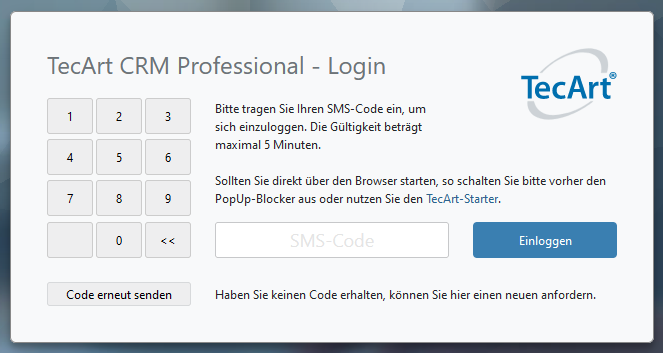 2-Faktor Pitcom SMS