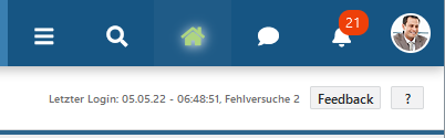 Letzter Login
