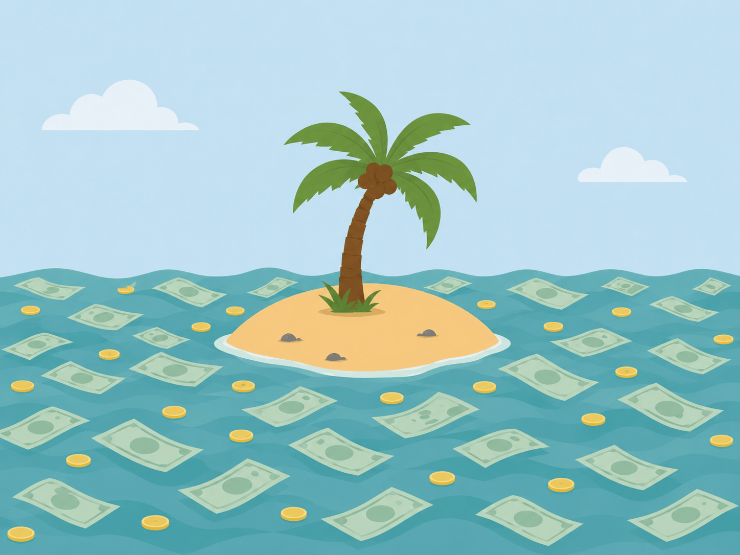 Insellösung schwimmt im Geld